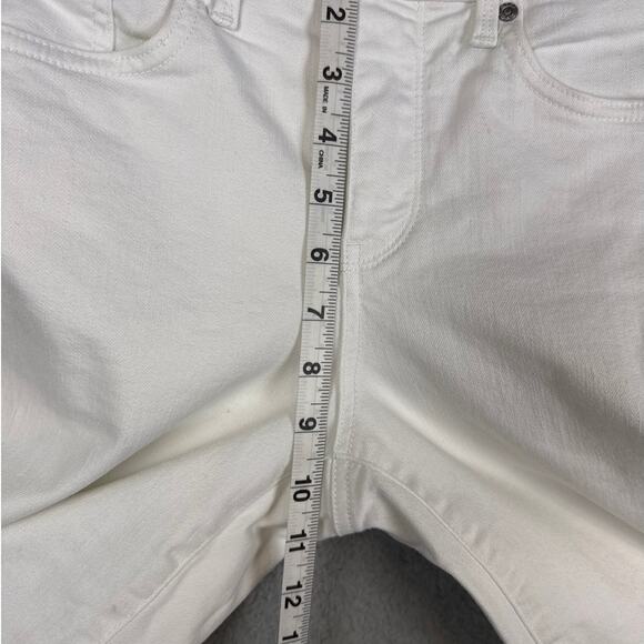 NYDJ White Denim Cropped Jeans Chico’s Collab Size 6 Summer Jeans Versatile - Picture 6 of 11